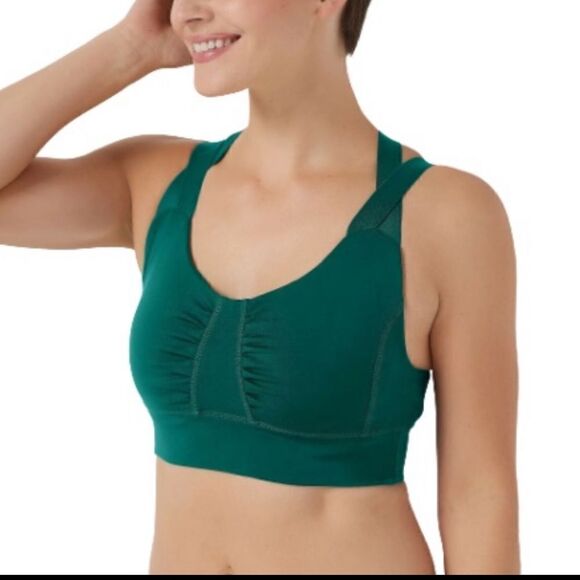 Zuda Z-Stretch Medium Impact Sports Bra with Ruching - Picture 1 of 10